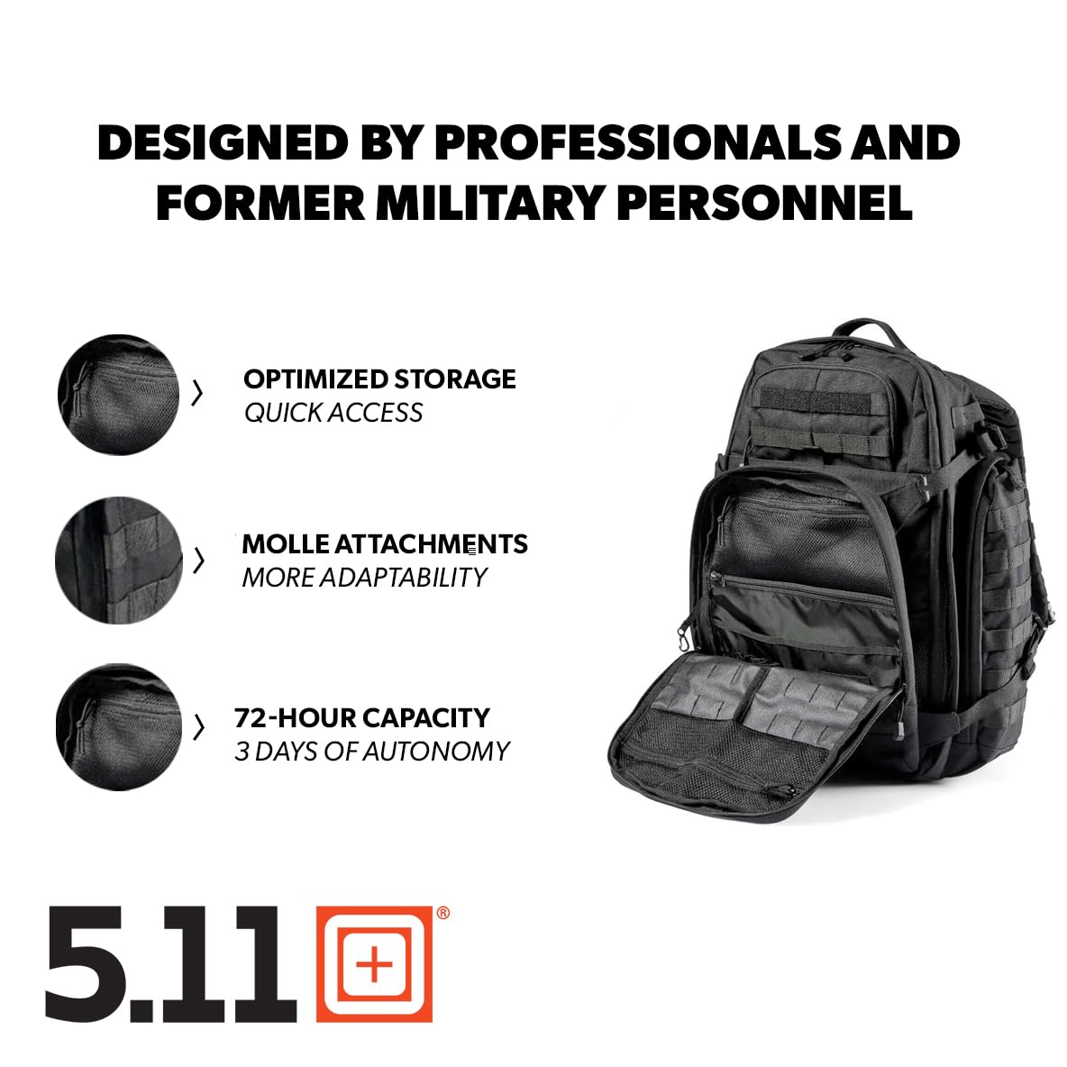 Amazon.com : 5.11 Tactical Backpack, RUSH 72 2.0 Military Survival