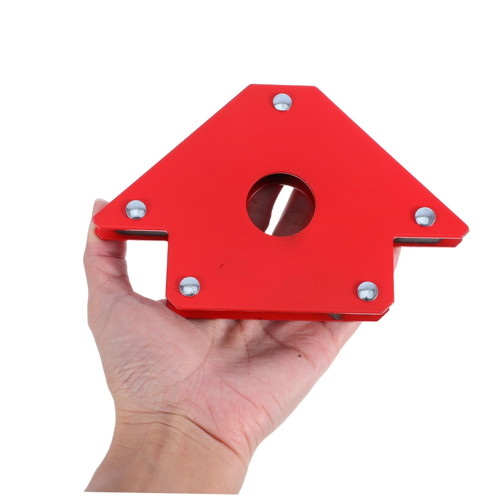 Abrazaderas Magnéticas para Soldadura 90° 2 Piezas Rojo Metal | Capacidad 22kg, Uso en Taller y Operaciones In Situ, Formato Portátil Rendimiento Estable
