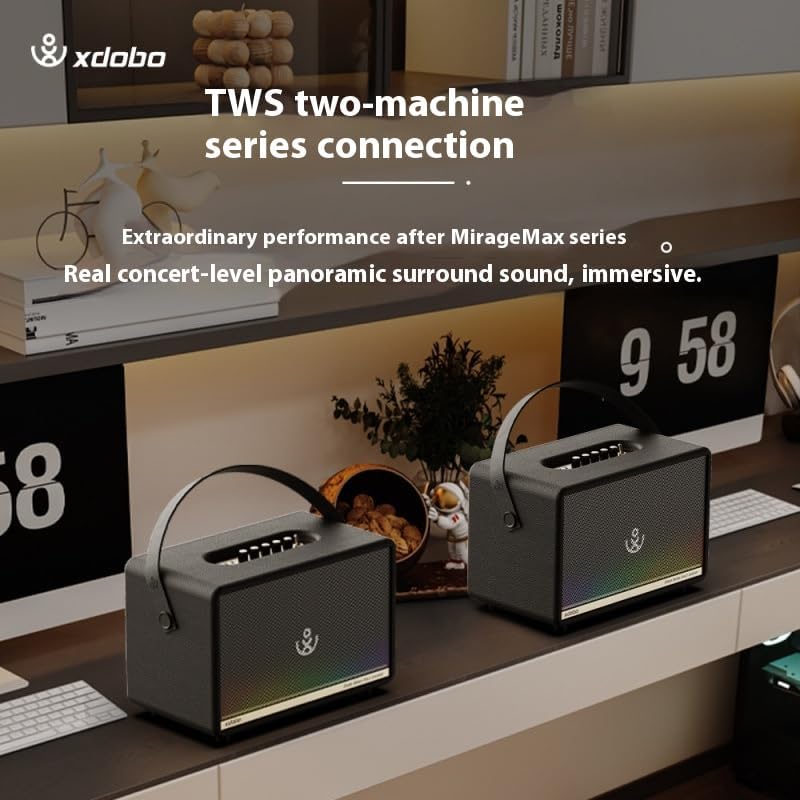 xdobo Mirage MAX Bluetooth Speaker, 320W High Power, Dual Voice Coil, 45W Fast Charging, Deep Bass, Portable Wireless Speaker - Image 3