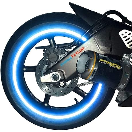 CUSTOMTAYLOR33 High Intensity Reflective 17" Safety Rim Tapes (for SportsBikes)