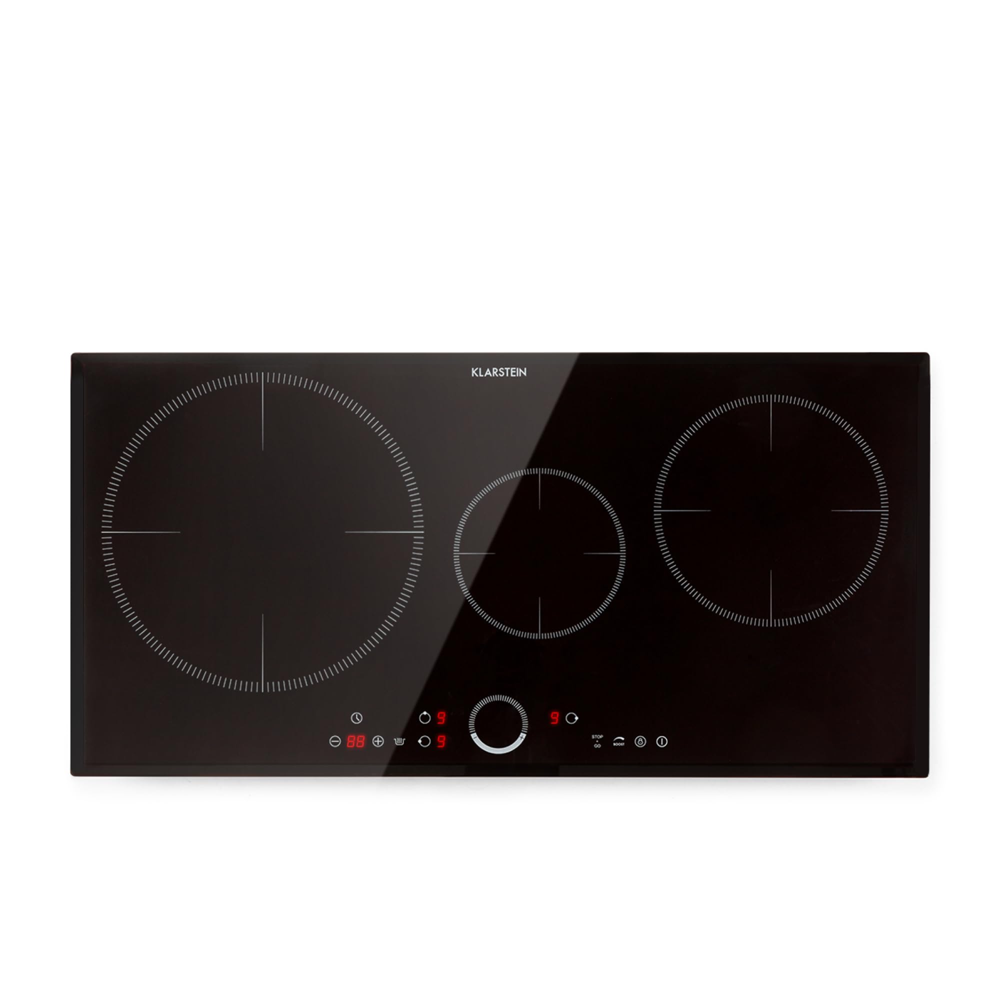 Klarstein induction hob, glass ceramic 7000W induction hob with 4 plates, built-in induction plate with touch display and timer with overheating protection — view 12