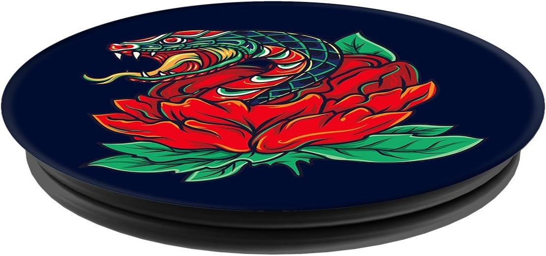 PopSockets: Collapsible Grip & Stand for Phones and Tablets - Snake Rose