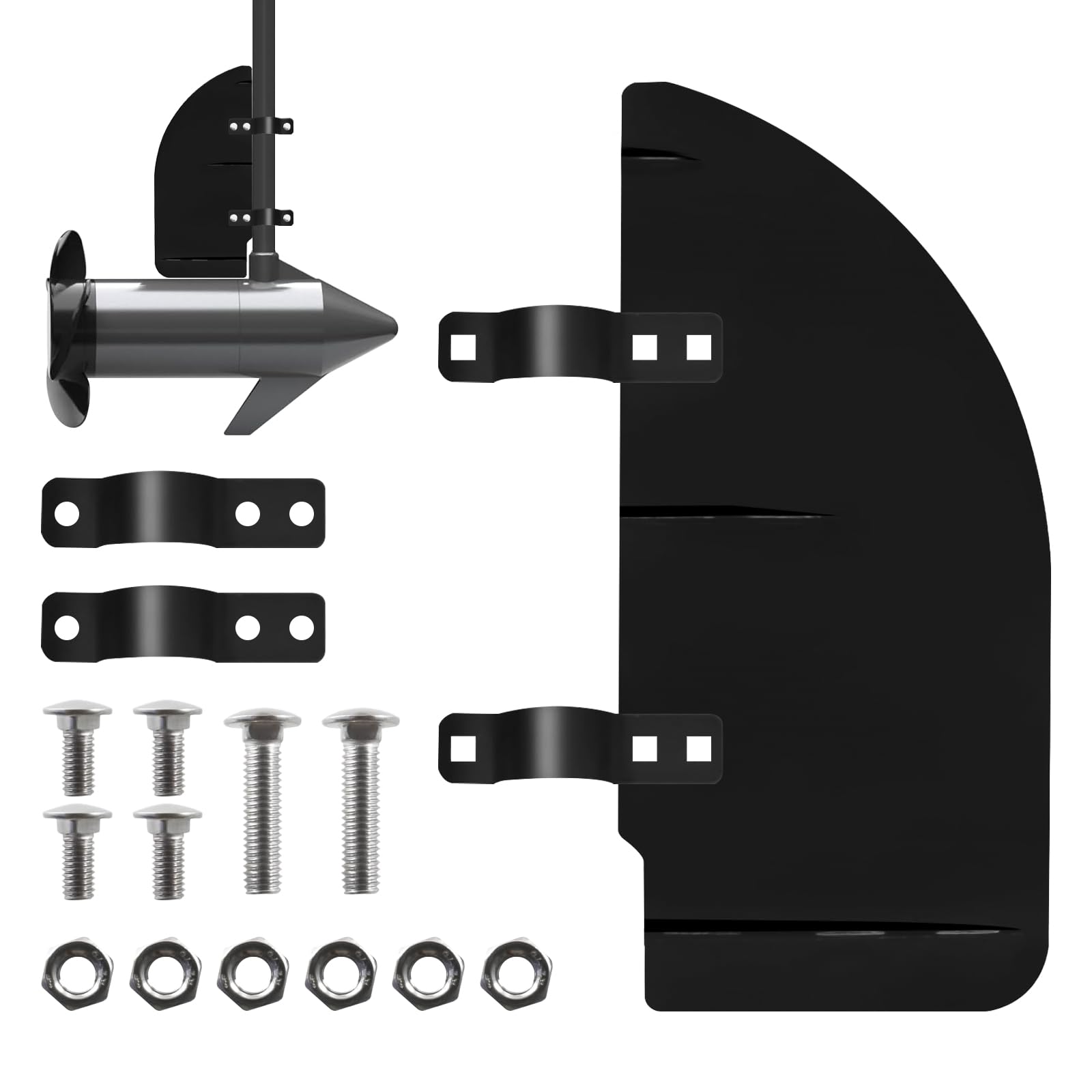 TESHITVLOG Rudder Clamp on Boat Rudder Fits 1.125