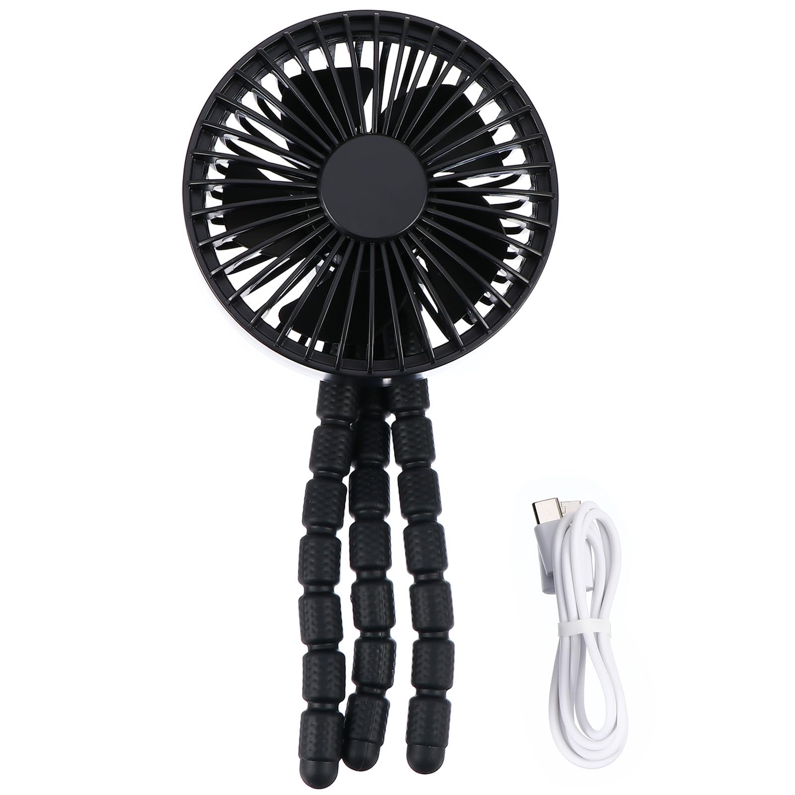 Ventilateur pour poussette Kisangel à trépied flexible pour le confort des sorties en plein air