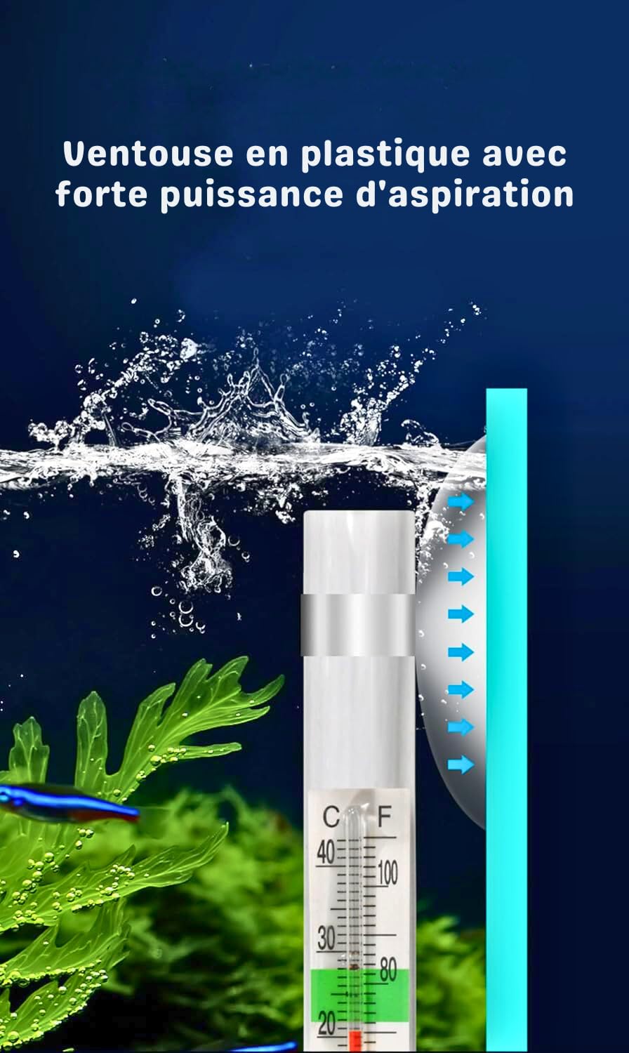 Thermomètre Flottant pour Aquarium - Précision et Facilité d'Utilisation pour un Environnement Aquatique Optimal