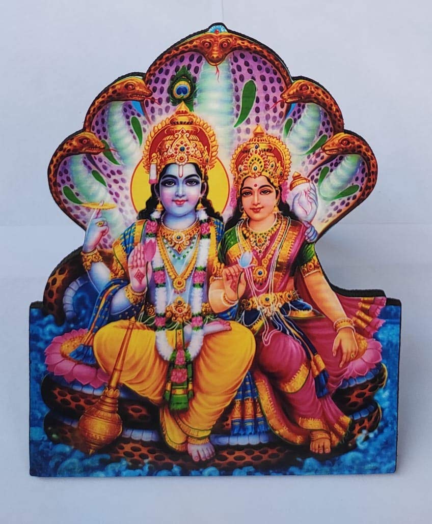 Vils Dea Sri Maha Varahi - Cornice Portafoto Religiosa In Legno E Plastica Con Supporto, 14x20 Cm, Benedizione Divina Per Pooja E Regalo - 4