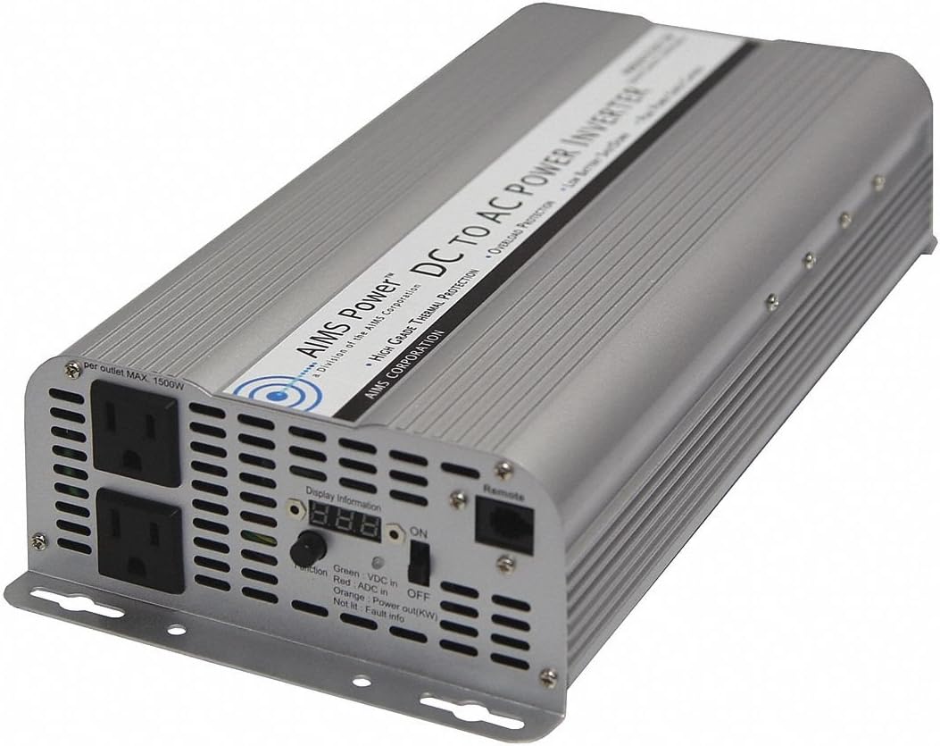 AIMS Power 2500 Watt 12 VDC Car Power Inverter