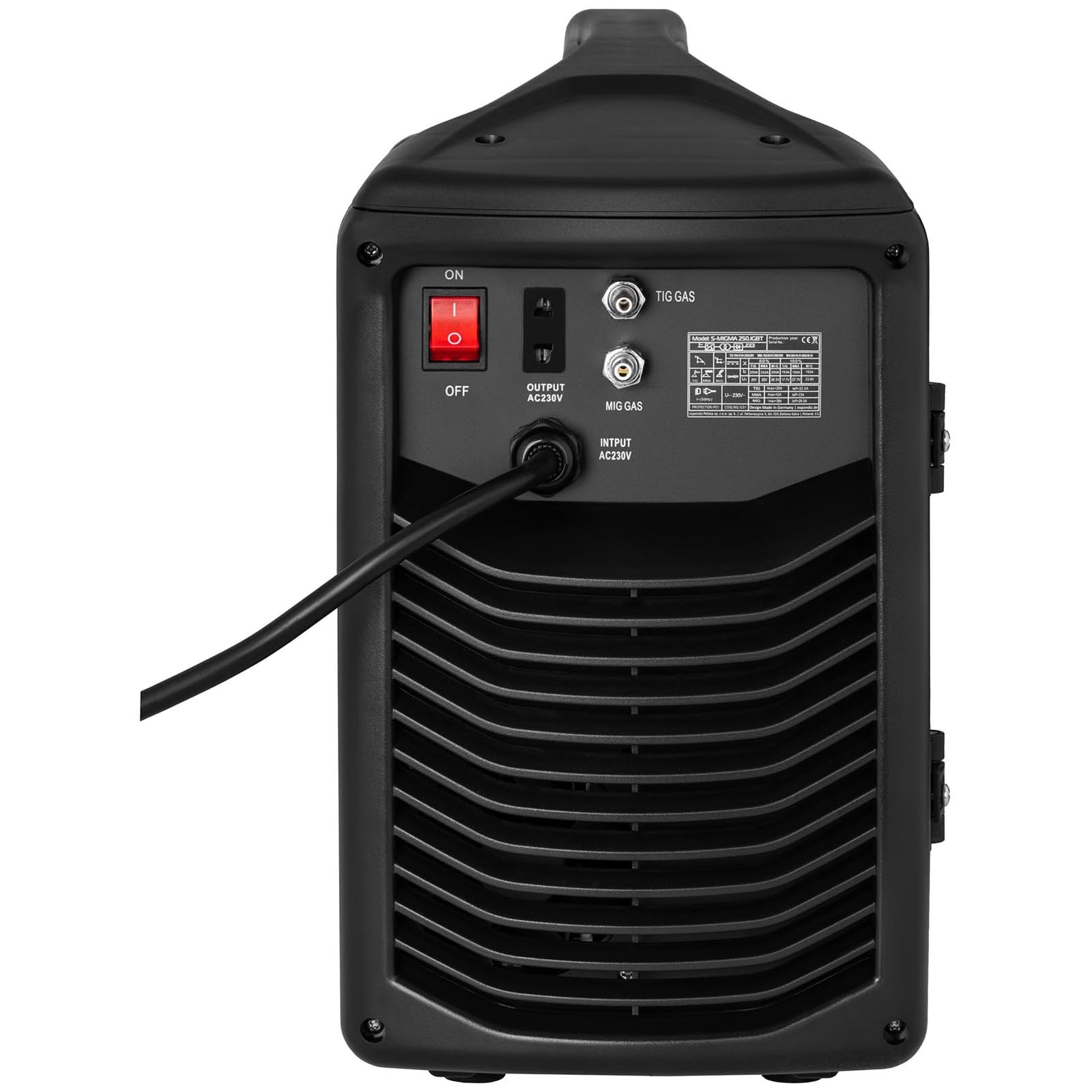 Stamos Germany - S-MIGMA 250.IGBT - Equipo de soldar multiproceso - 250 A - 230 V - FCAW