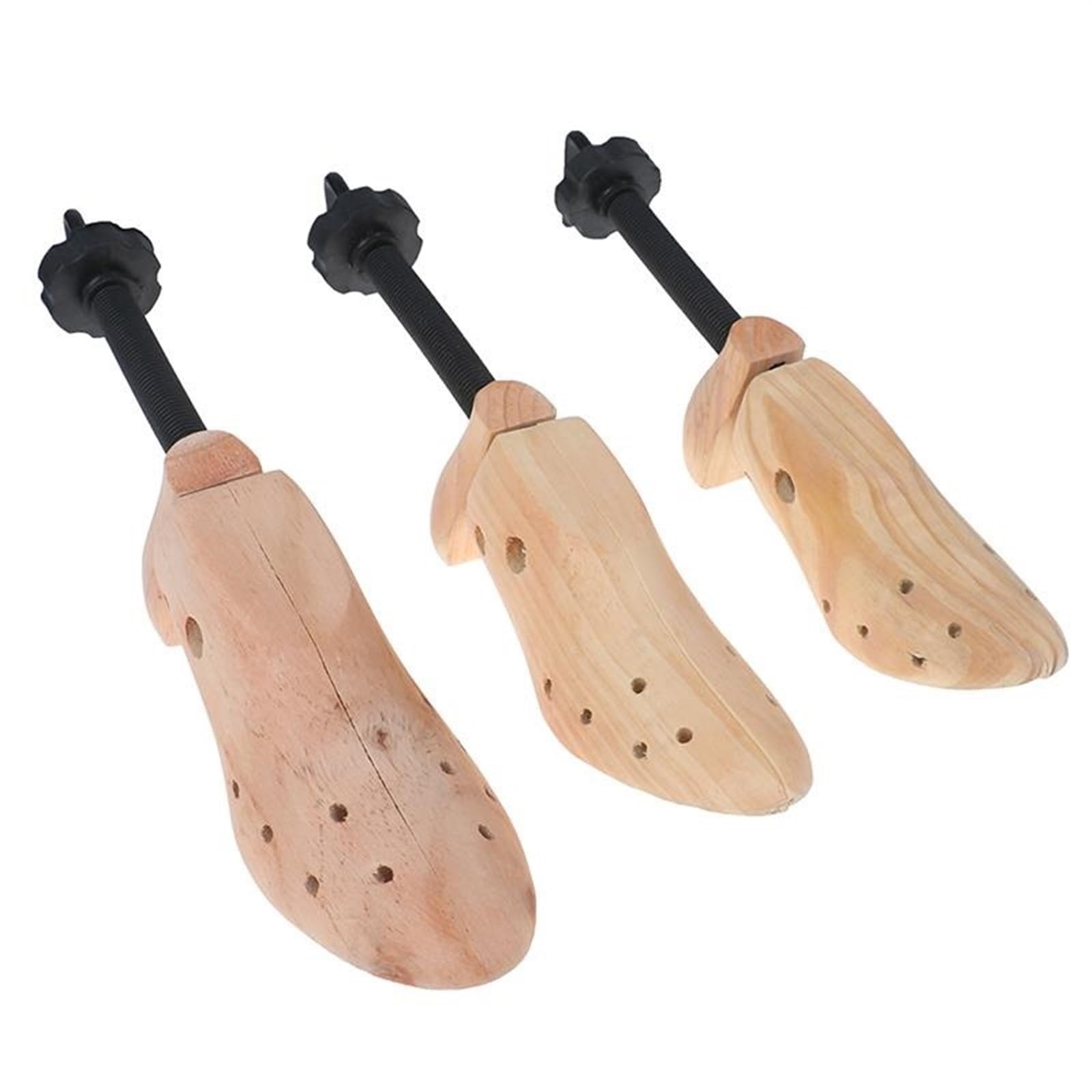 Expansor de zapatos Ensanchador de zapatos de madera ajustable de 2 vías, ensanchadores de zapatos de madera/plástico, zapatos planos for hombre y mujer, expansor de estante moldeador de botas, 1/2 Ud