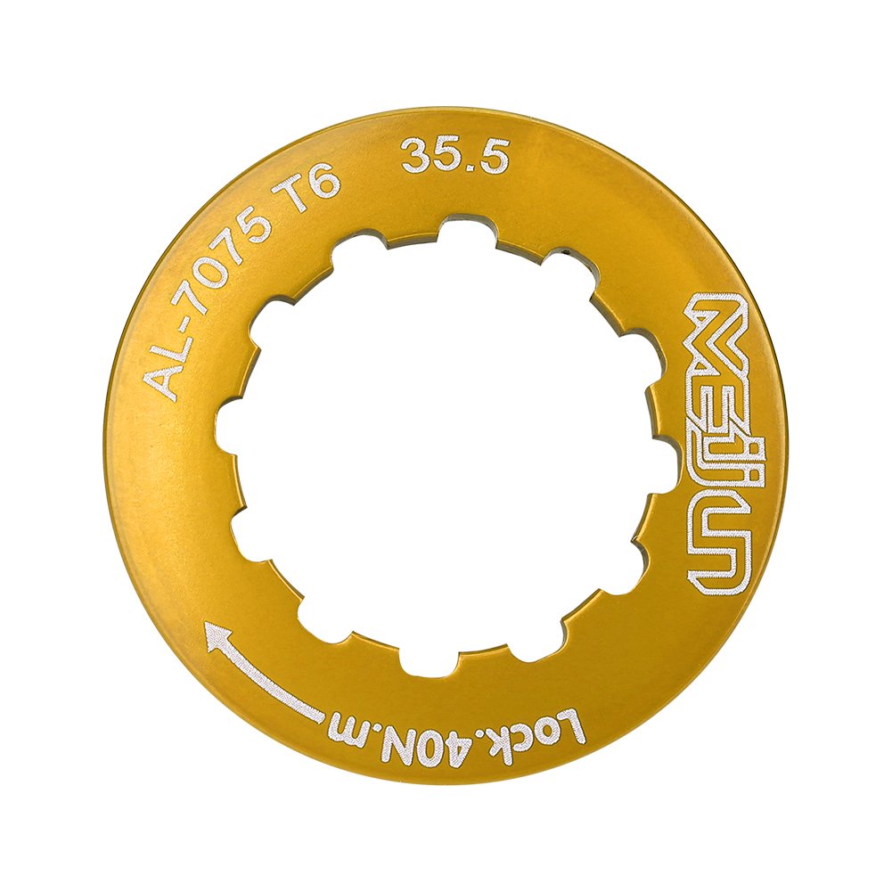 VGEBY Cassette Lockring Alloy Anodized Lock Ring for 7-11 Speed Mountain Bike (Glod)