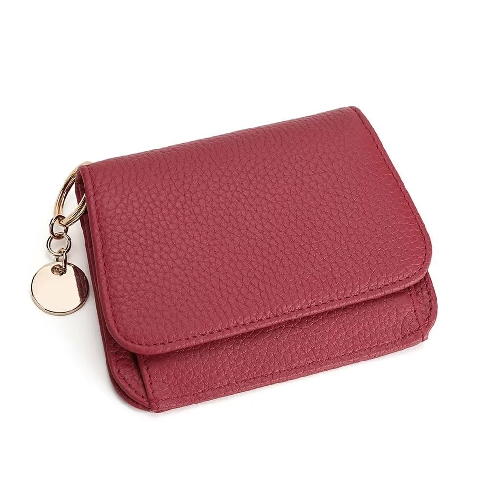 Mudono Small Wallet for Women RFID Blocking Genuine Leather Card Case