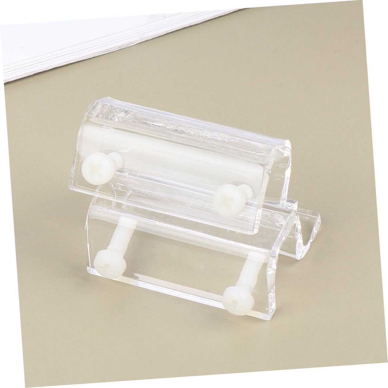 Yardwe 12pcs Acrylic Aquarium Support Bracket Fish Tank Cover Holder for Practical Fish Tank Rack for Turtle and Pet White