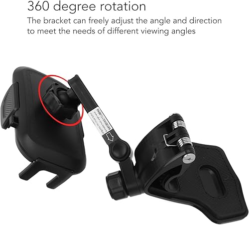 Miniatura 6 de Fydun 360 Degree Rotation Car Phone Holder Handsfree Air Vent Phone Mount for Navigation Playing Music (Clip Holder)
