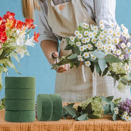 Miniatura 6 de Bloques redondos de espuma de poliestireno para flores artificiales, 6 unidades de espuma de poliestireno para arreglos florales (diámetro de 6.5