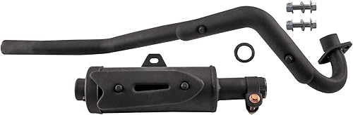 Miniatura 3 de Fuerduo Tubo de escape de silenciador de 1.102 in 1 18 pulgadas para ATV Quad Go Kart 50cc 70cc 90cc 110 125cc