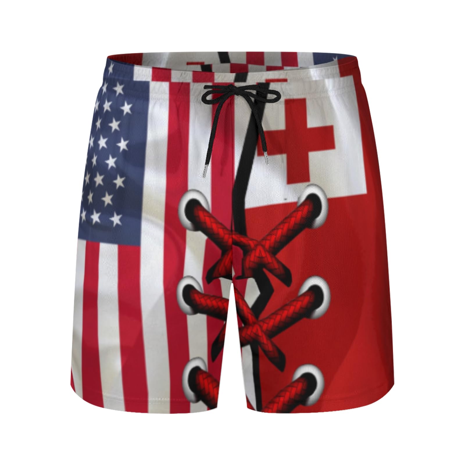 Short de plage Amérique et Tonga drapeau pour homme - 3