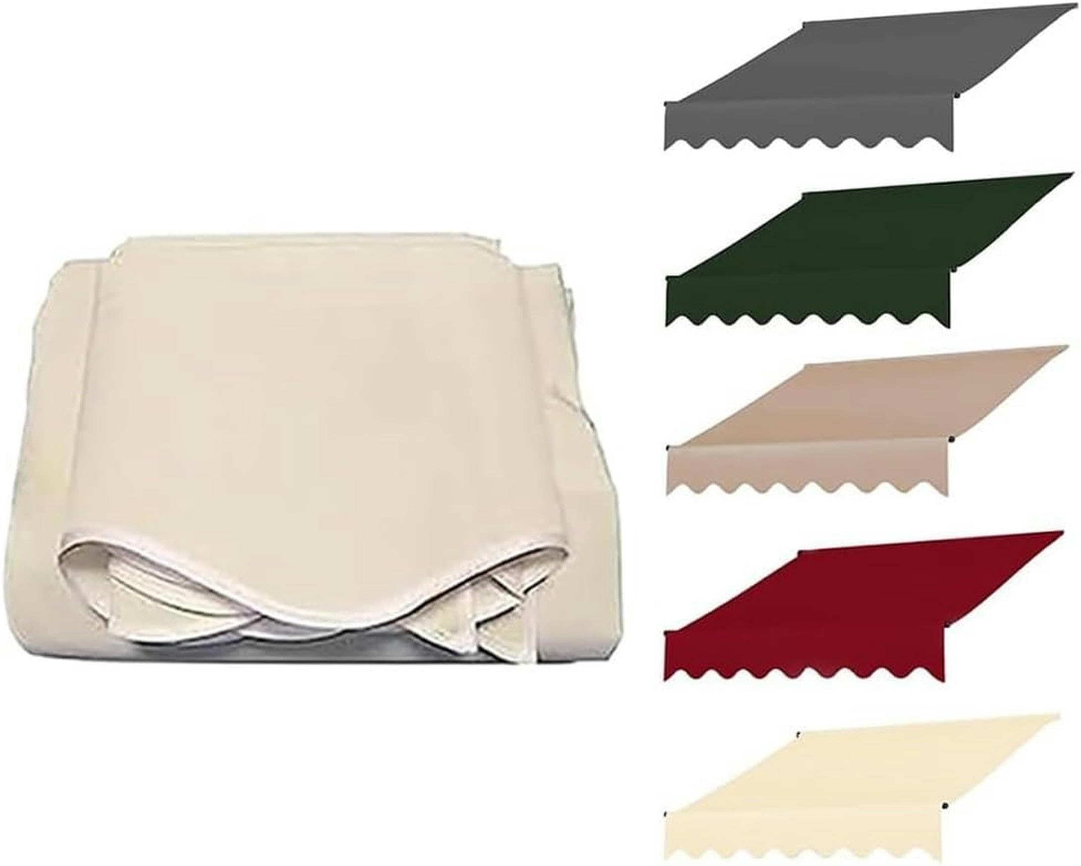 Tela de toldo retráctil para cambiar lonas viejas con recambio impermeable verde