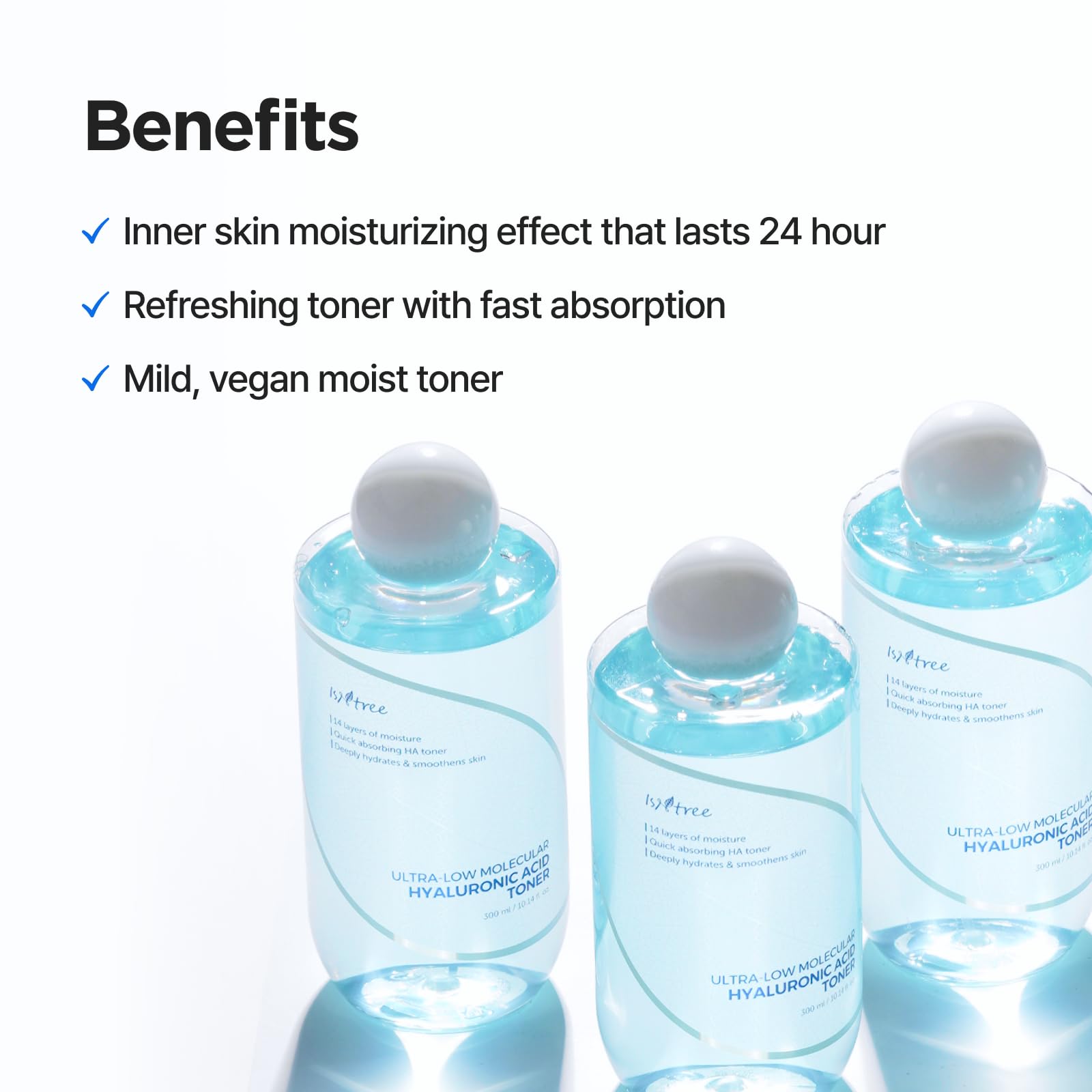 ISNTREE Ultra-Low Molecular Hyaluronic Acid Toner (300 ml)