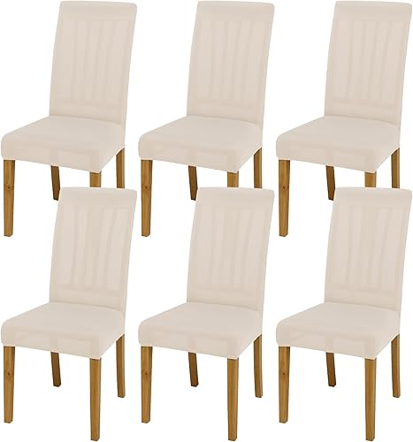 Miniatura 20 de Fundas para sillas de comedor, juego de 2 fundas para sillas de comedor o cocina, lavables, protectoras, para sillas Parsons, para el hogar