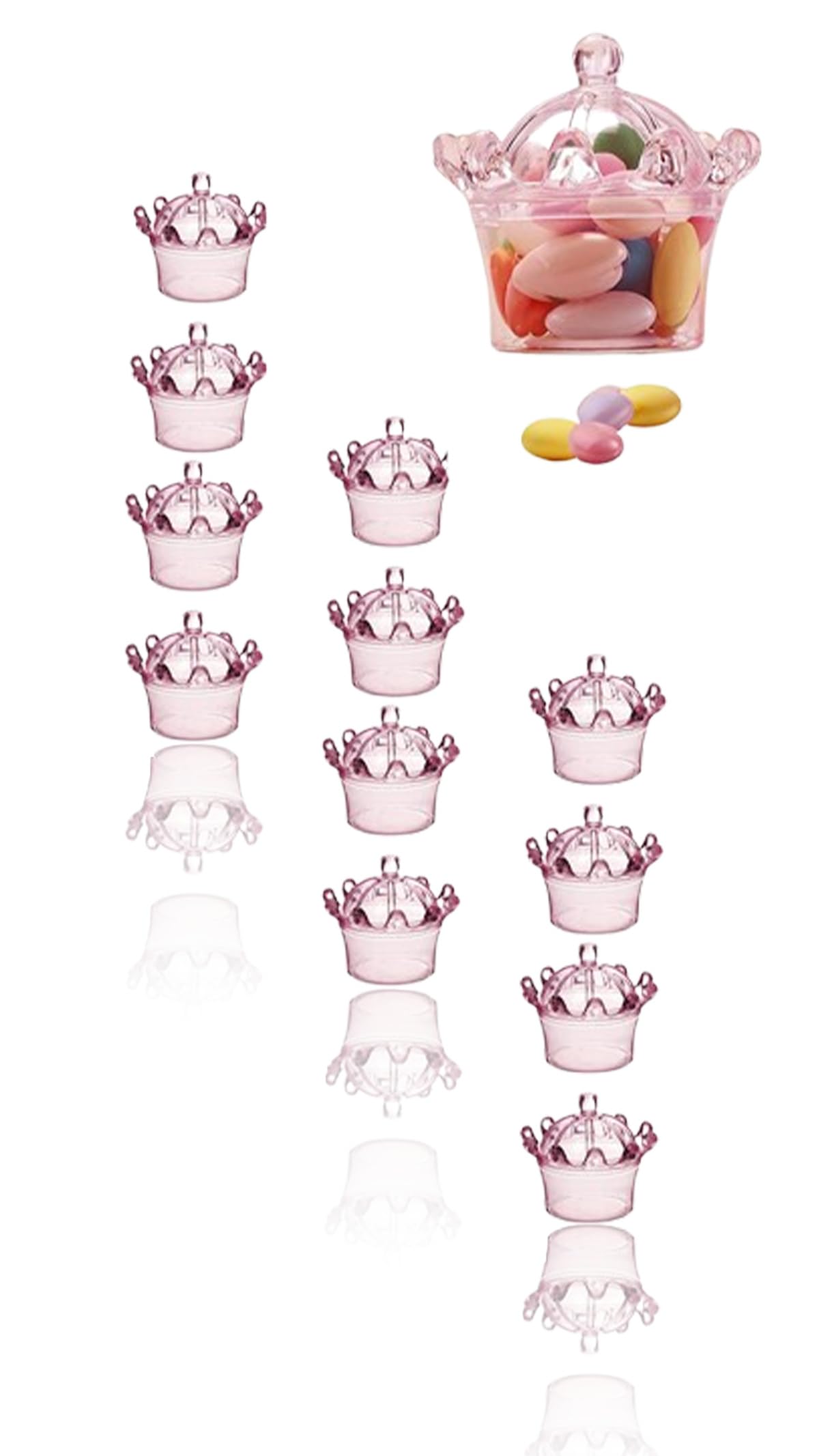 Sponsored Ad – 12-Piece Clear Plastic Crown Candy Boxes Perfect for Wedding Baby Showers Birthday Party Favors and Gift Giving Decorative Pink Ornament Containers for Candy Storage and Decorating