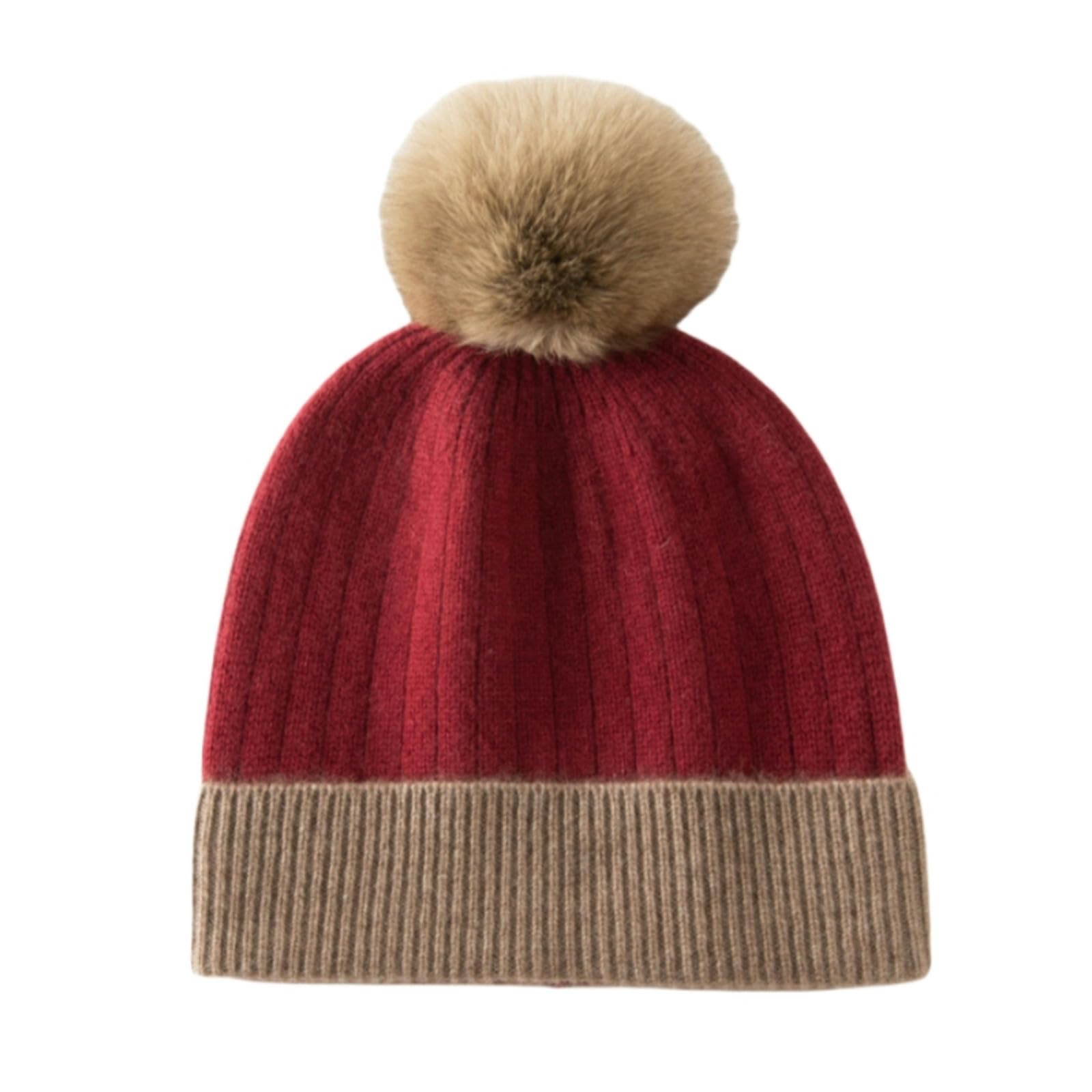 Beanie, damska czapka beanie, damska czapka zimowa, wełniana dzianinowa czapka sportowa, ciepła czapka zimowa, czapka z pomponem