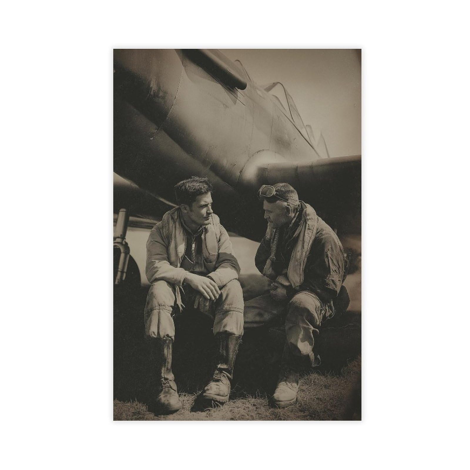 YWTJAX Pilot Vintage Aviation Poster Canvas Poster for Dorm Room Decor Gift