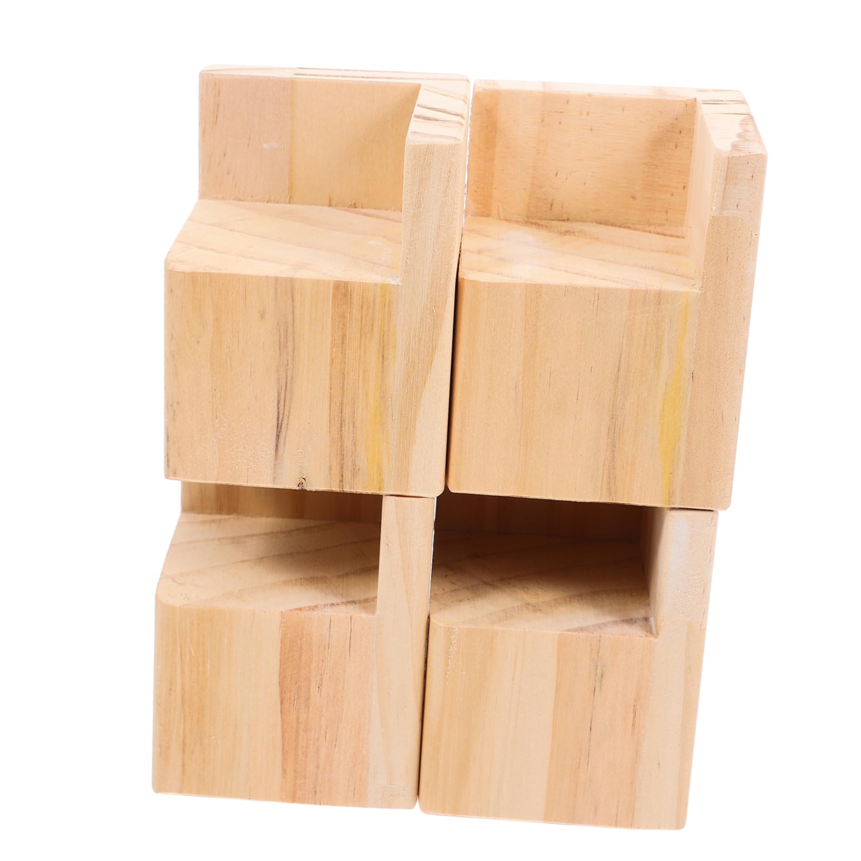 Mipcase Heavy Duty Wood Sofa Leg Risers Universal Couch Legs Sturdy Support for Sofa Chair Table Desk Easy DIY Install