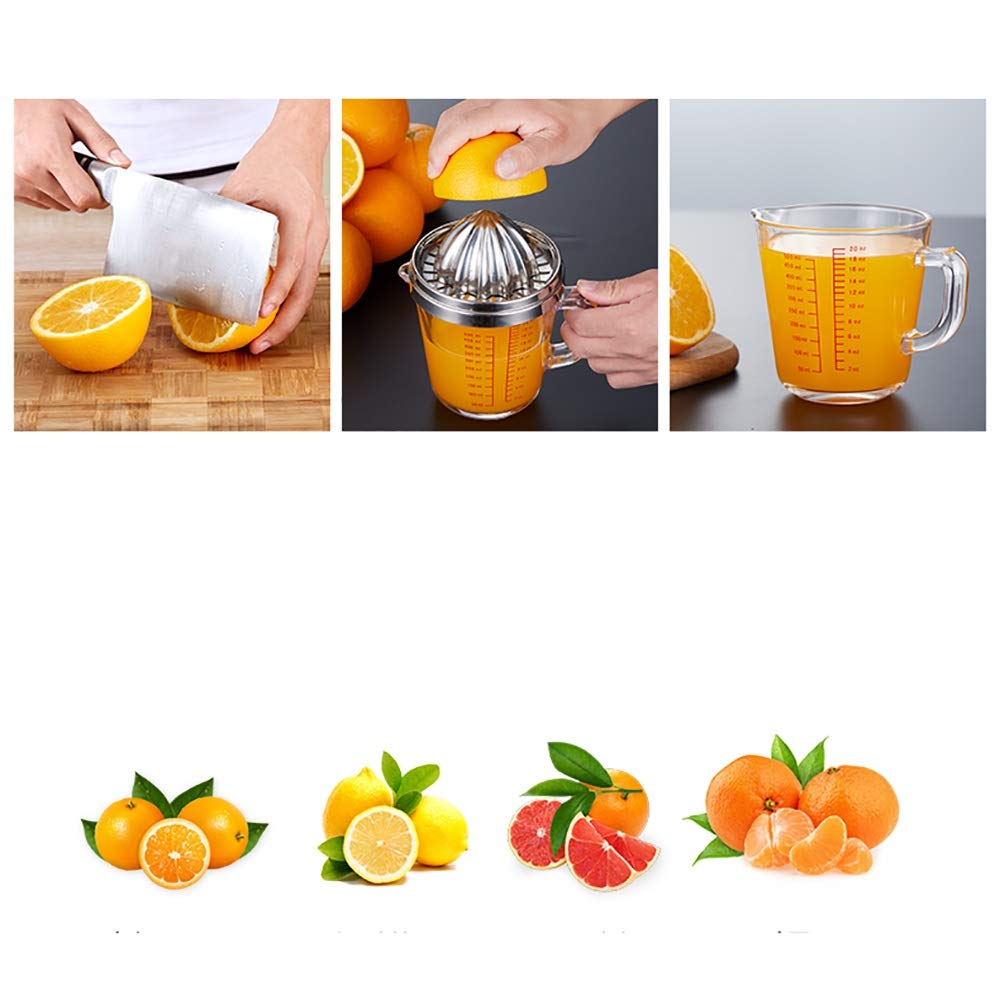 Exprimidores Manuales Pequeño vidrio limón pomegranato naranja exprimir taza de jugo para Uso Diario