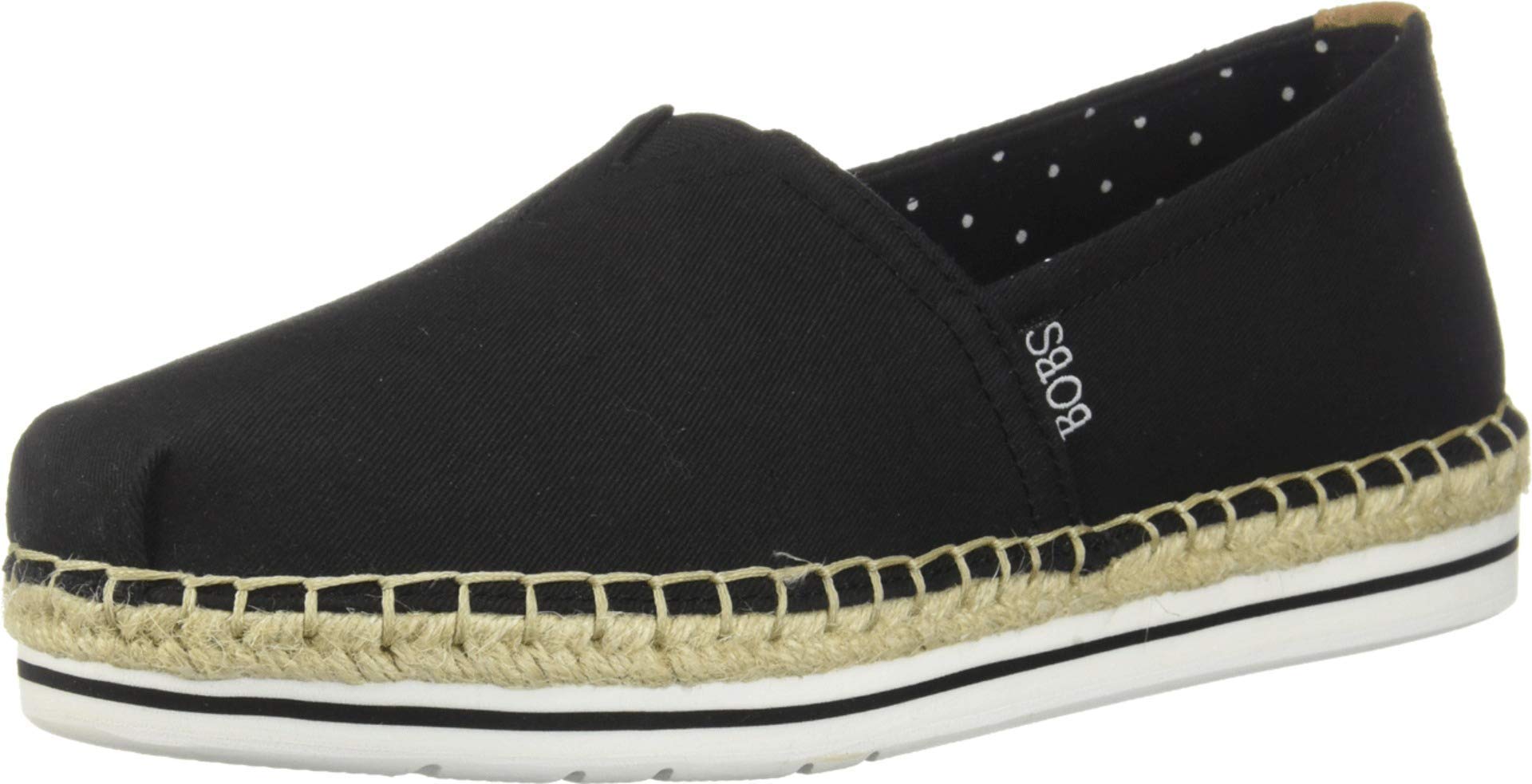 Skechers Women's Bobs Breeze Canvas Espadrille Memory Foam Slip-On