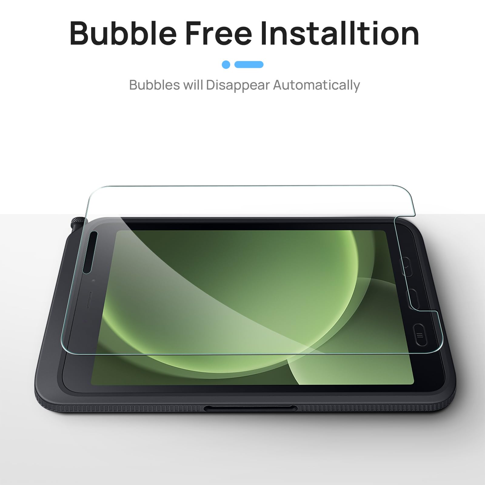 Gerutek 2 Stück Panzer Schutz Glas für Samsung Galaxy Tab Active 5 /Active 3 8 Zoll 2024/2020, 9H Härte Anti-Kratze Schutzfolie, HD-Klar Anti-Bläschen Schutzglas Displayfolie für Tab Active 5/Active 3