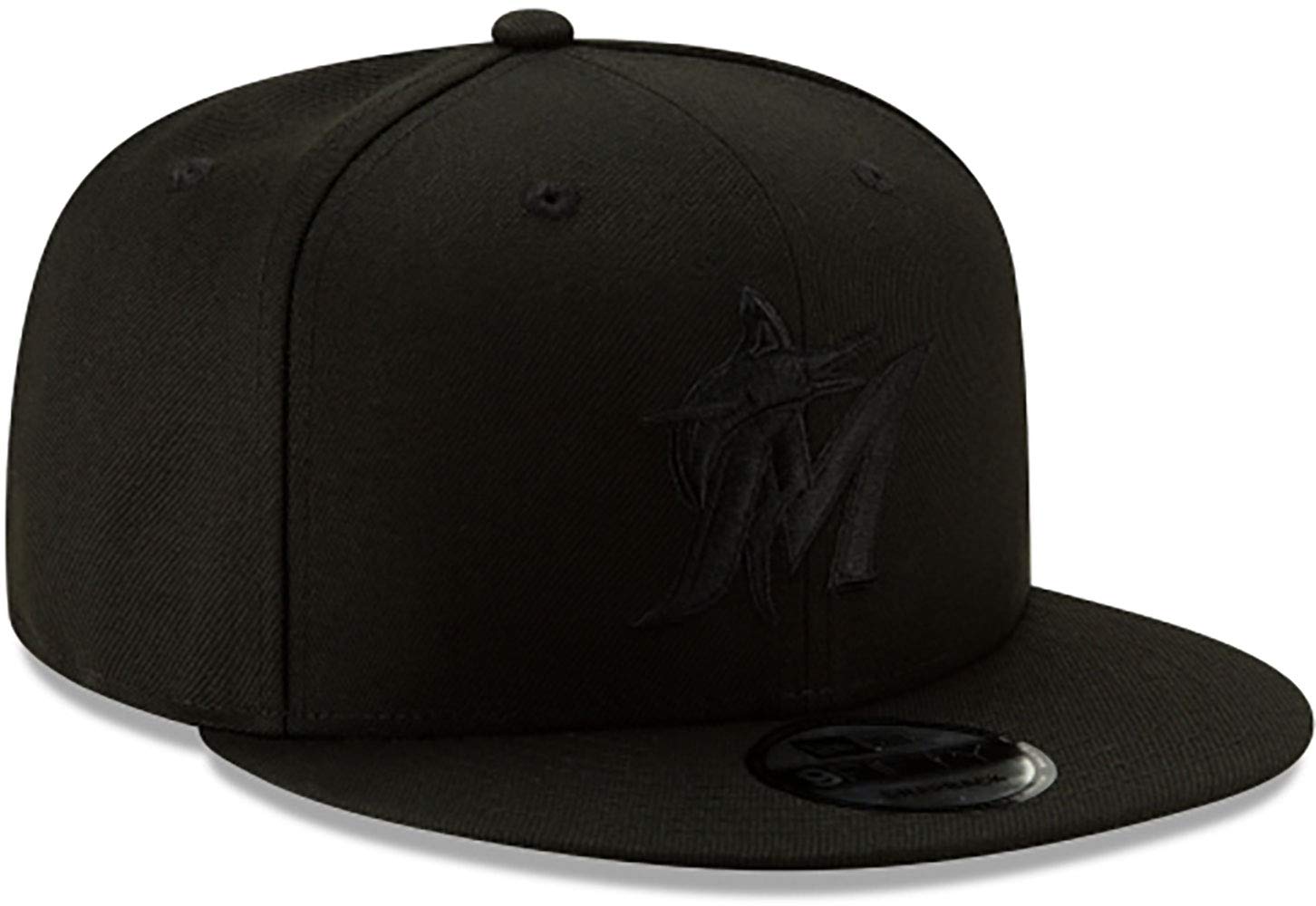 Nuovo Era Miami Marlins 2019 Blackout 9FIFTY Snapback Nero Cappello