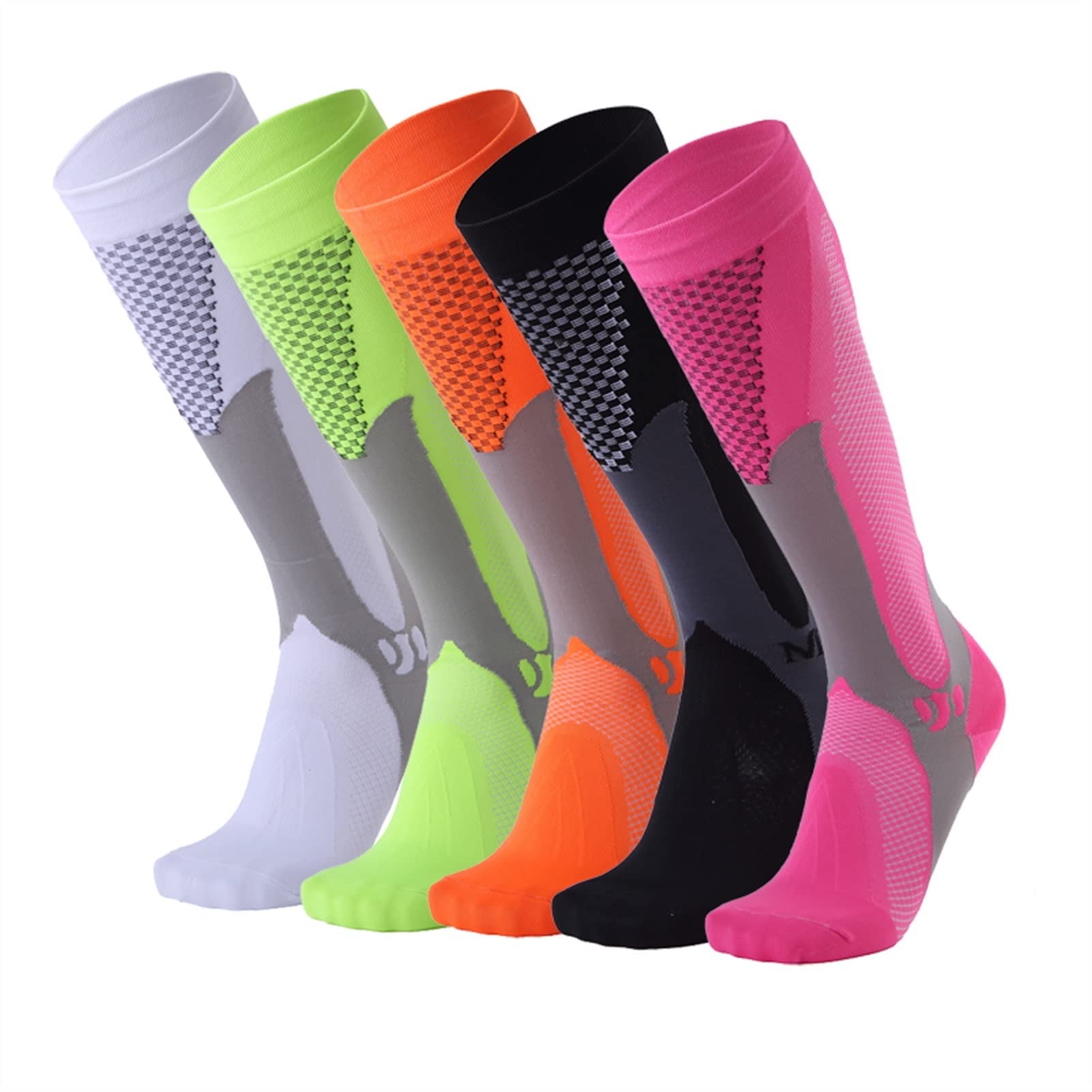 Calcetines de compresión Calcetines Deportivos fútbol fútbol Muslo Calcetines de Tubos al Aire Libre Carrera Aptitud Largo Calcetines Hombres Mujeres