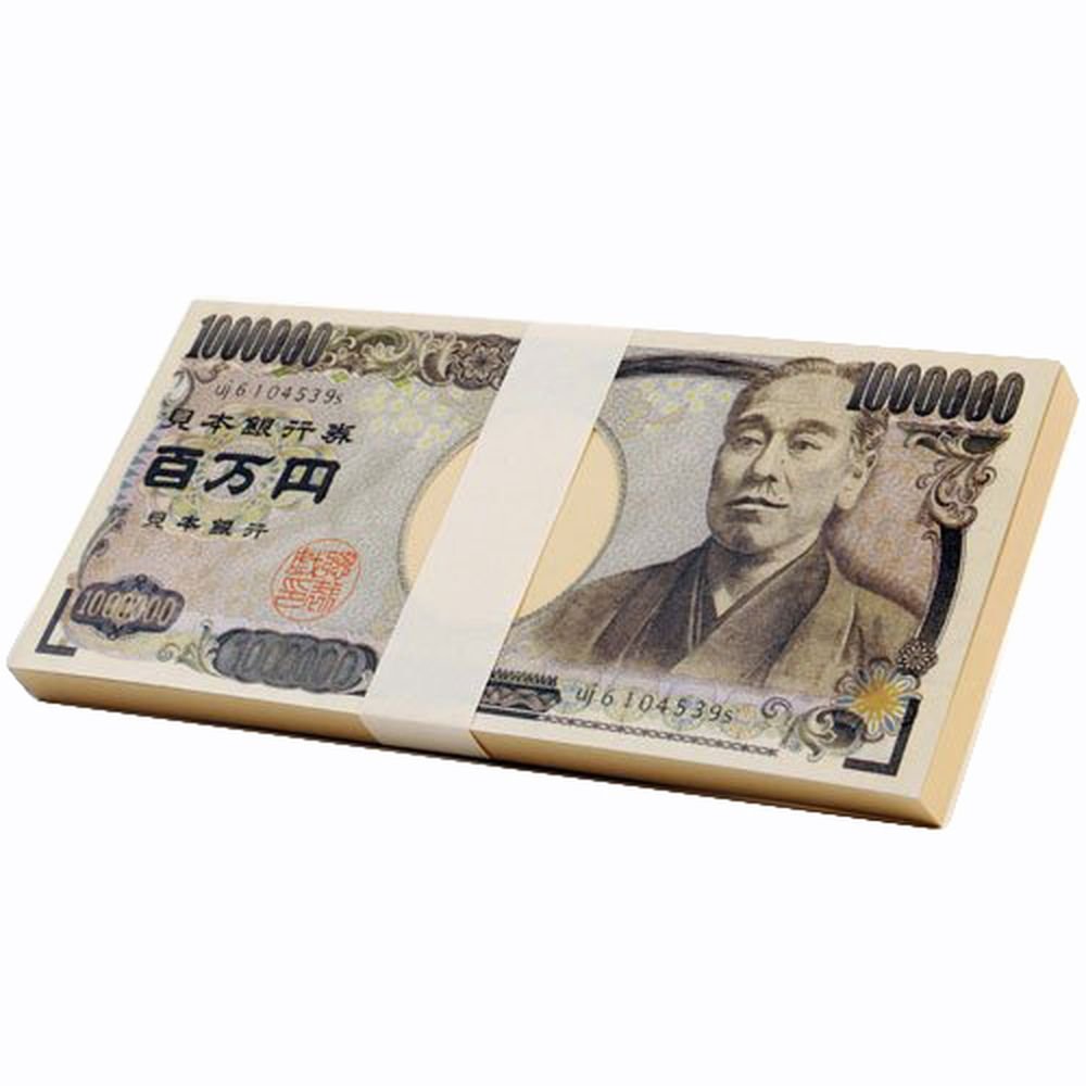 Amazon.co.jp: My Vision 【 金持ち気分 】 お札 メモ帳 100万円