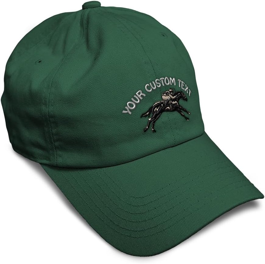 Speedy Pros Soft Baseball Hat Embroidered Dad Hat Jokey Horse Race Men & Ladies Baseball Cap Cotton