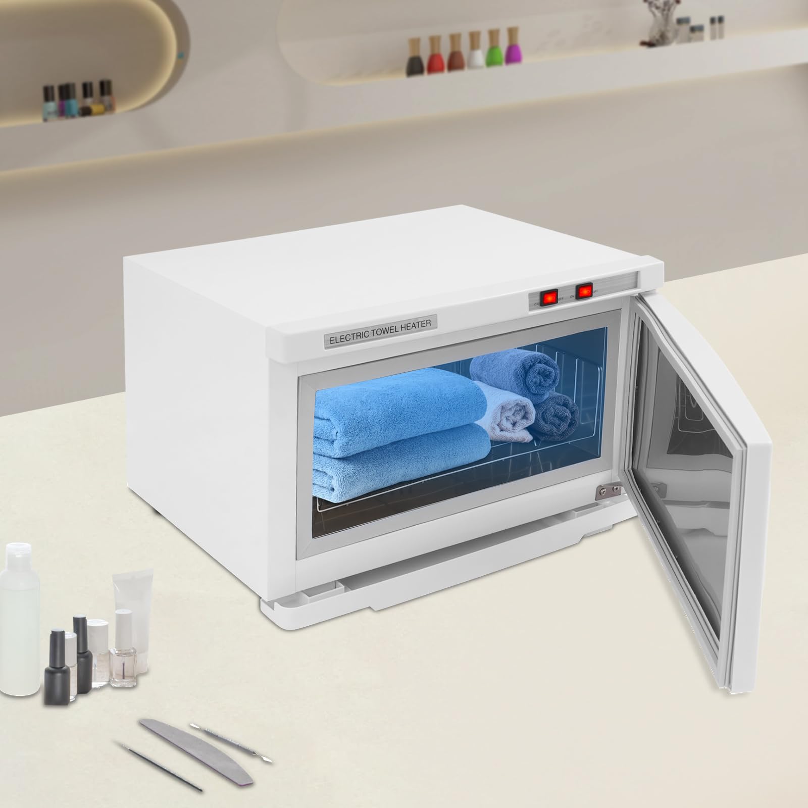 25L Handtuchwärmer Elektrisch Sterilisator Towel Friseur Gäste Handtücher Warmer Feuchttuch Wärmer Heißluftsterilisator Autoclave Sterilizer Handtuch Wärmegerät Handtuchschrank 206W für Hotel Salon