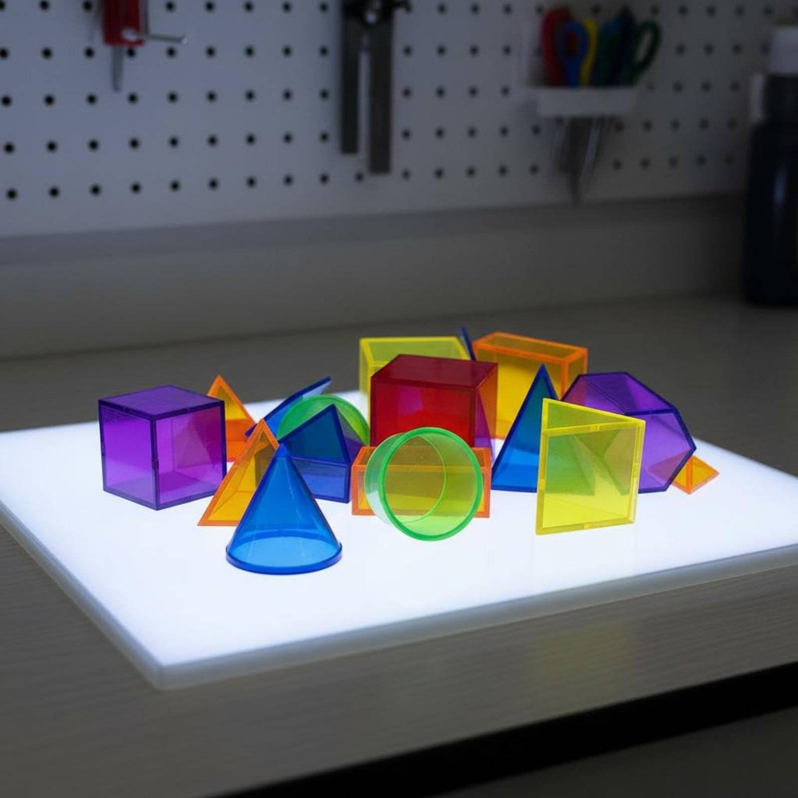 predolo 1 Sólidos Geométricos Transparentes Transparente Set de Formas Geométricas 3D Manipulativo Matemático Figuras Geométricas Huecas para Maestros, 5CM, 12PCS Bolsa OPP