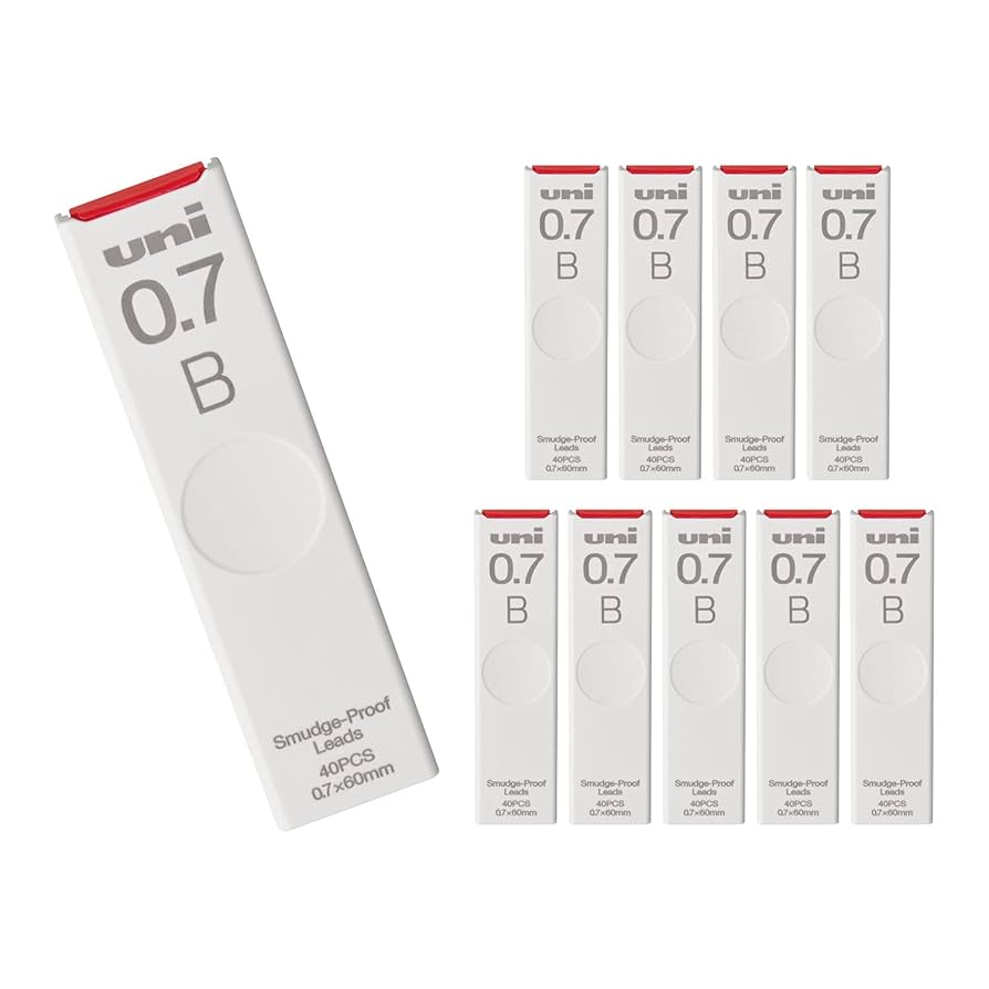 Amazon.co.jp: 三菱鉛筆 シャープペン芯 uni ユニ 0.7 B 10個