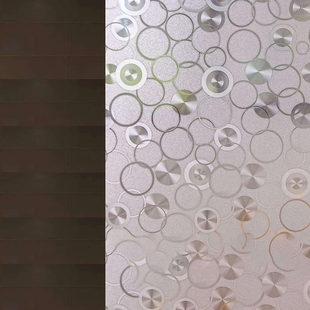 Window Film Window Stickers Window Stickers Flower Glass Film Glue-Free Office Home Bathroom Anti-Peeping Insulation Film Glass Stickers Window Privacy Film Glass Sticker(75 * 100cm)