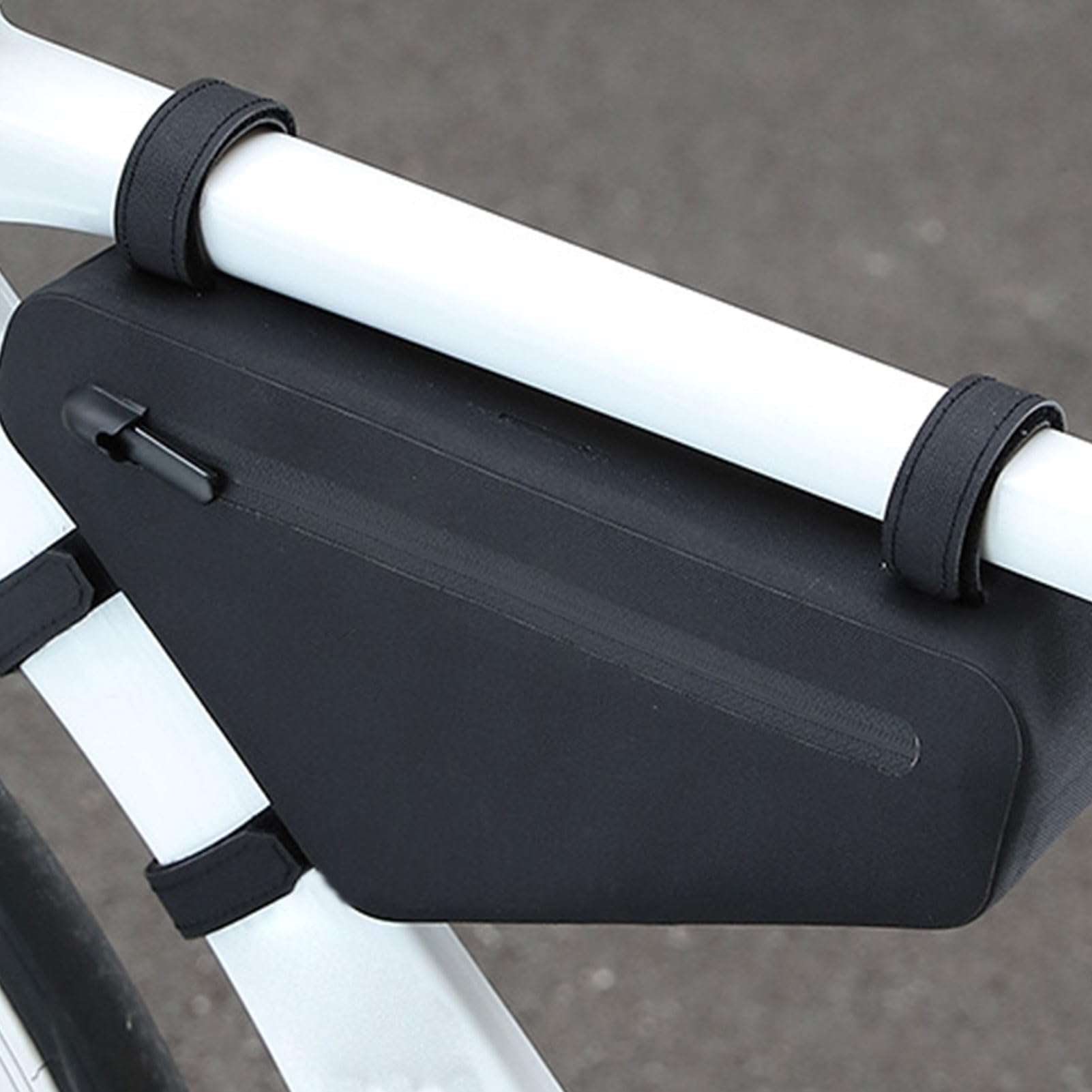 Borsa per bicicletta, resistente ai , 1,2 l, borsa per tubo da bicicletta, per chiavi, portafogli, guanti, telefoni, strumenti di riparazione, in tessuto, per donne, uomini