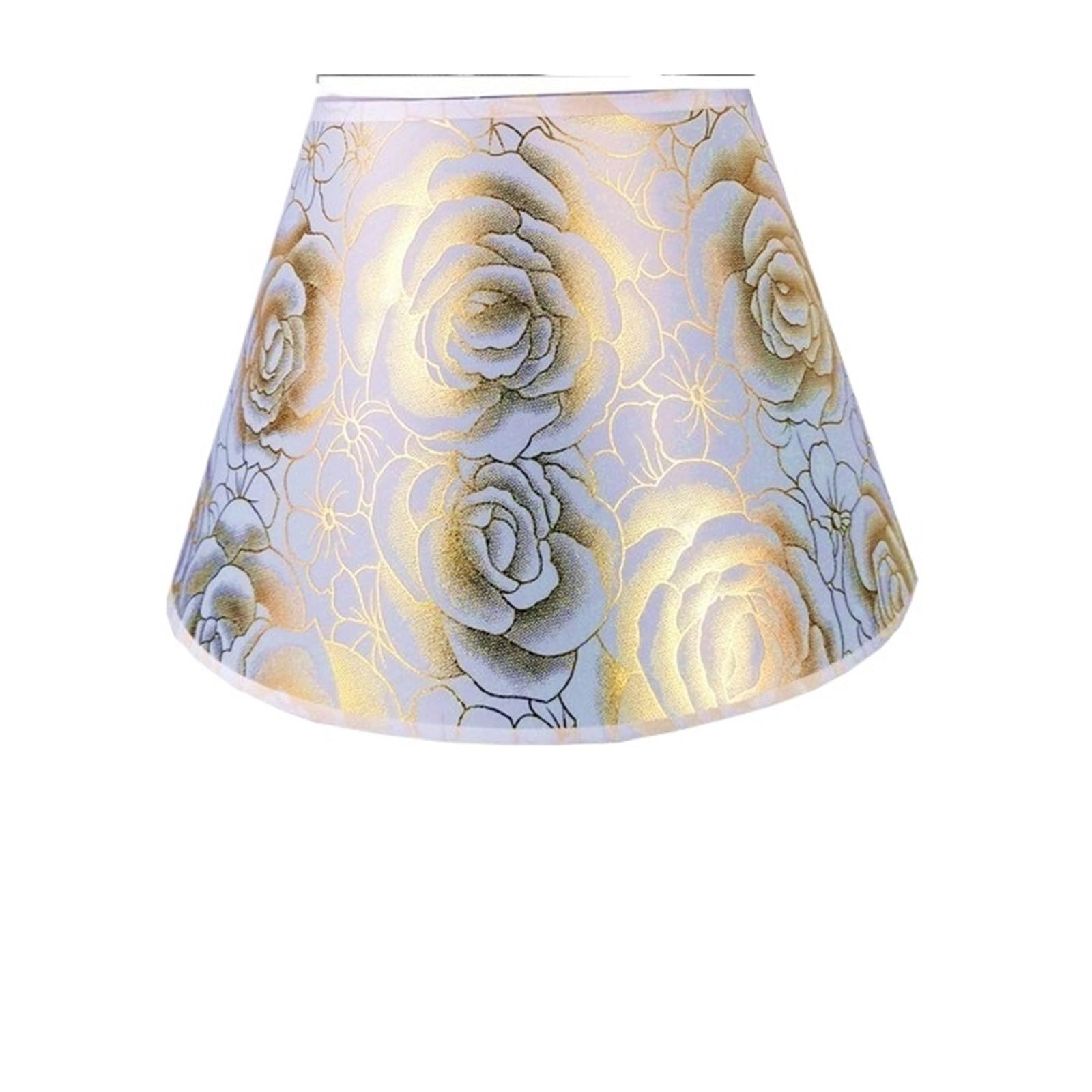 QXBFNDC Lampshade Table Lamp Shades Handmade DIY Linen Fabric for Wall Lamp Floor Lamp Golden Lighting Accessory(Color1)