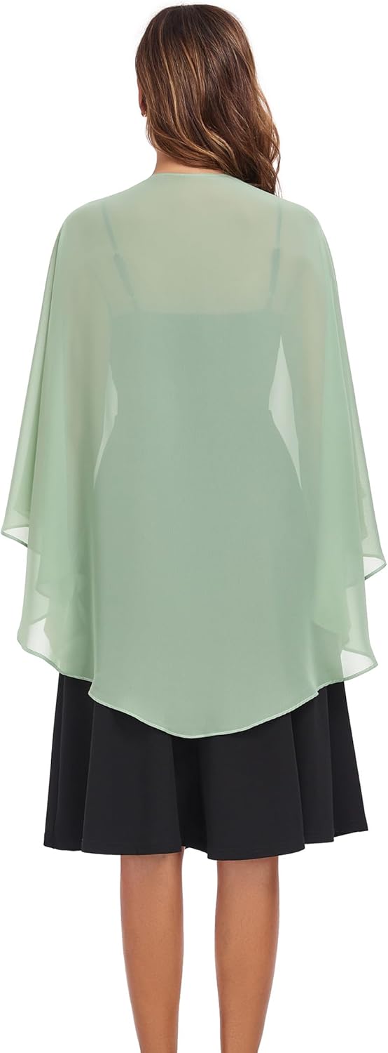 Shawls Wraps for Evening Wedding Party Chiffon Scarf Soft Bridal Wraps Wedding Guest Shawl Coverage - Image 6