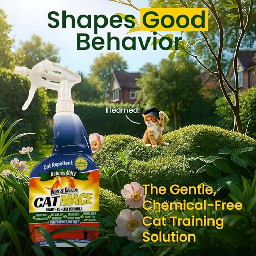 Nature's Mace Cat Mace Cat Repellent, Spray Deterrent for Urine Marking, Keep Cats Away for Outdoor & Indoor Use, Scratching, Flowerbeds, Yards, Pets, Garden, Plants, Ready-to-Use, 40 oz Spray - Image 3