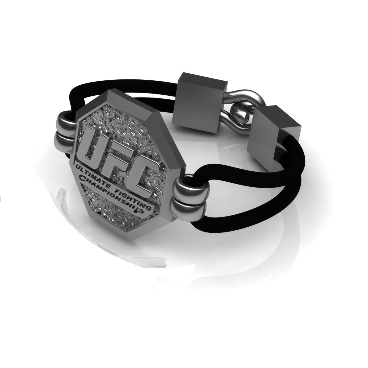 UFC Adult Pewter Octagon Championship Bracelet