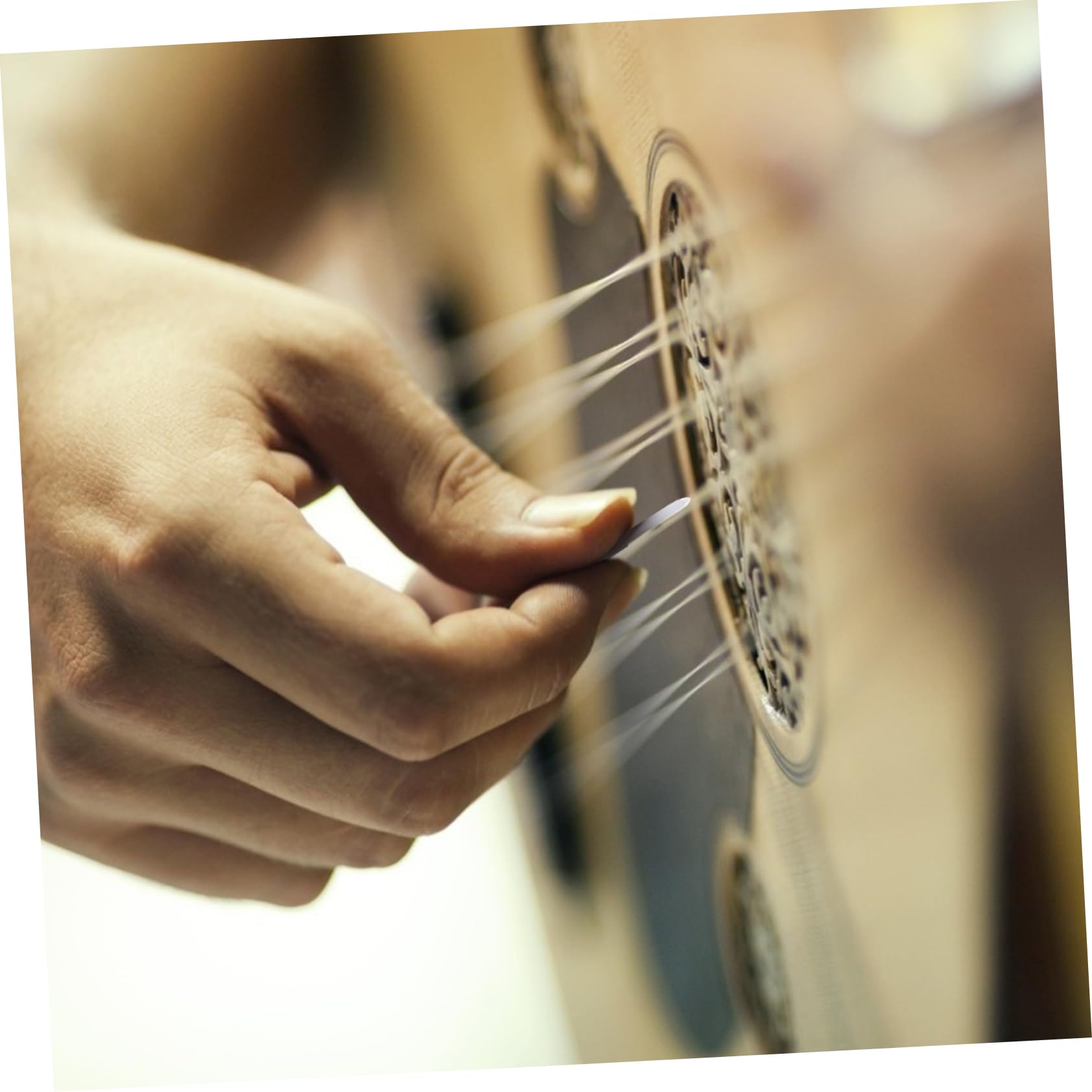 TOYANDONA 48pezzi Plettri Trasparenti Per Chitarra Nylon Professionale Antiscivolo Per Strumenti Musicali e Accessori Per Yueqin