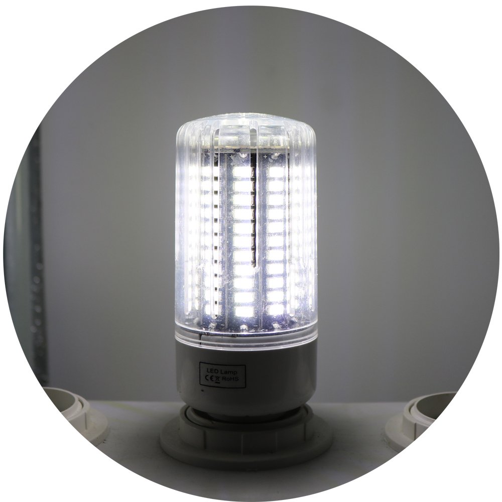 Xindaxin® (20er-Pack) LED Mais Glühbirne E27,12W Glühbirnen Entspricht 120W Halogenlampe,Kleine Edison-Schraube Kerze Leuchtmittel,6000K Kaltweiß