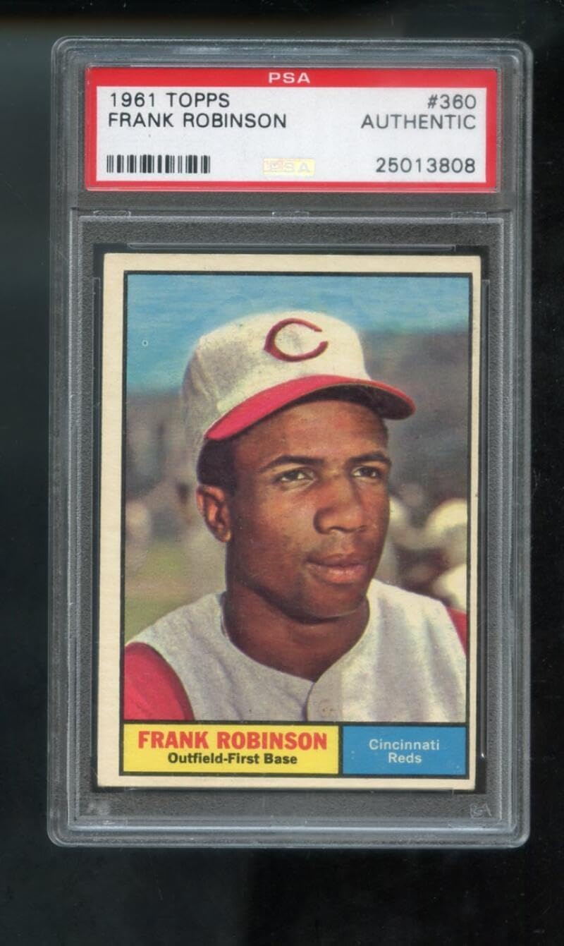 1961 Topps #360 Frank Robinson PSA AUTHENTIC Graded Baseball Card Cincinnati Reds MLB