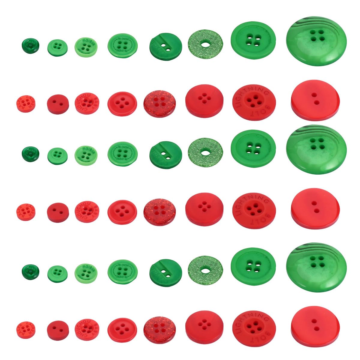 Bottoni da Cucito in Resina Colorati per Diy, 1320 Pezzi