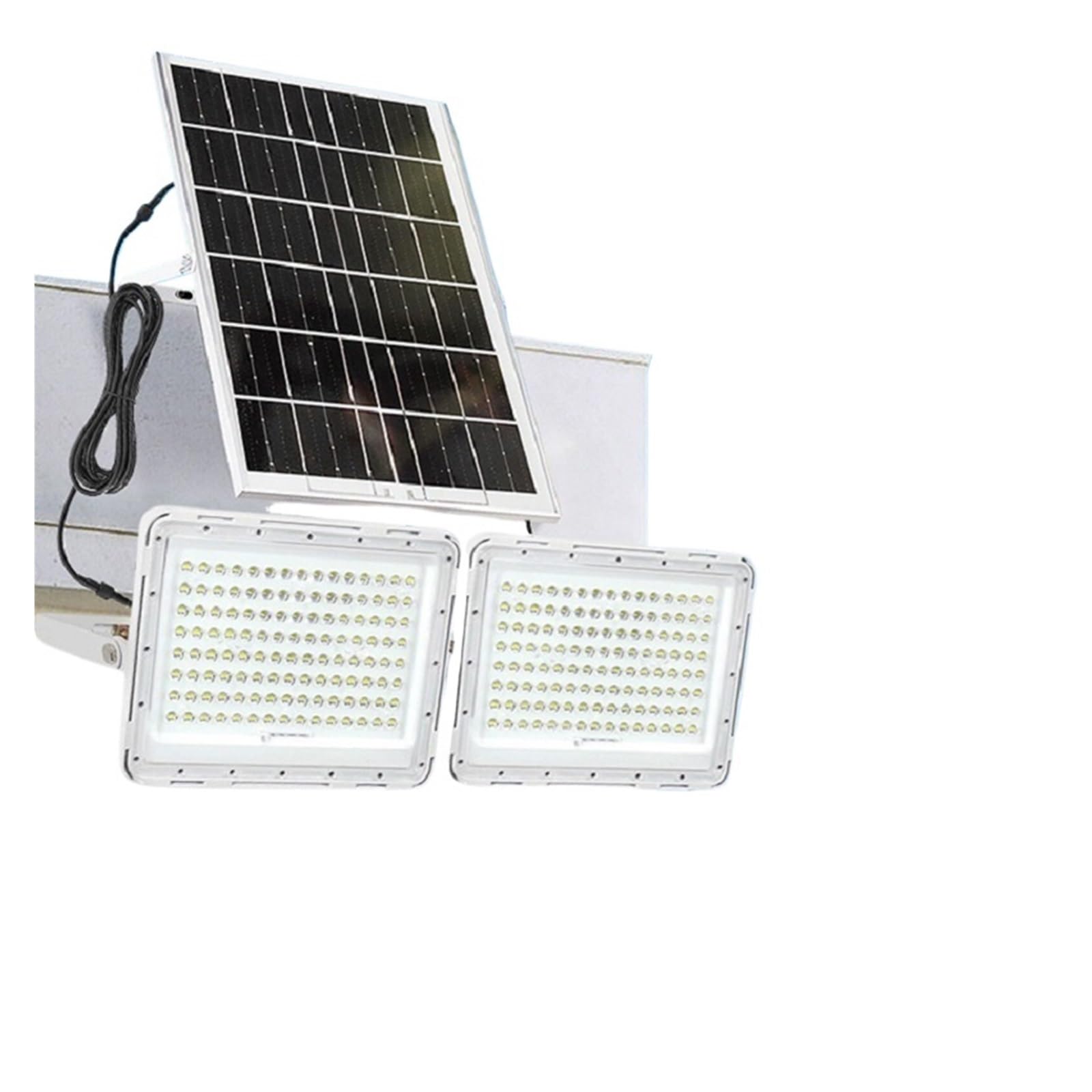 LNHHG Solar Flood Light Split 2head Solar LED Light Outdoor Super Bright Spotlight Waterproof Street Floodlight Garden for Garden Driveway Garage Patio