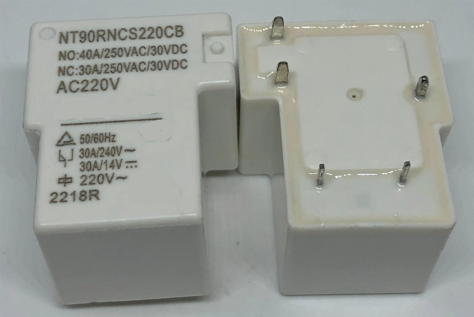 Relais NT90RNCS220CB AC220V commutation charge lourde 40A pour tableau