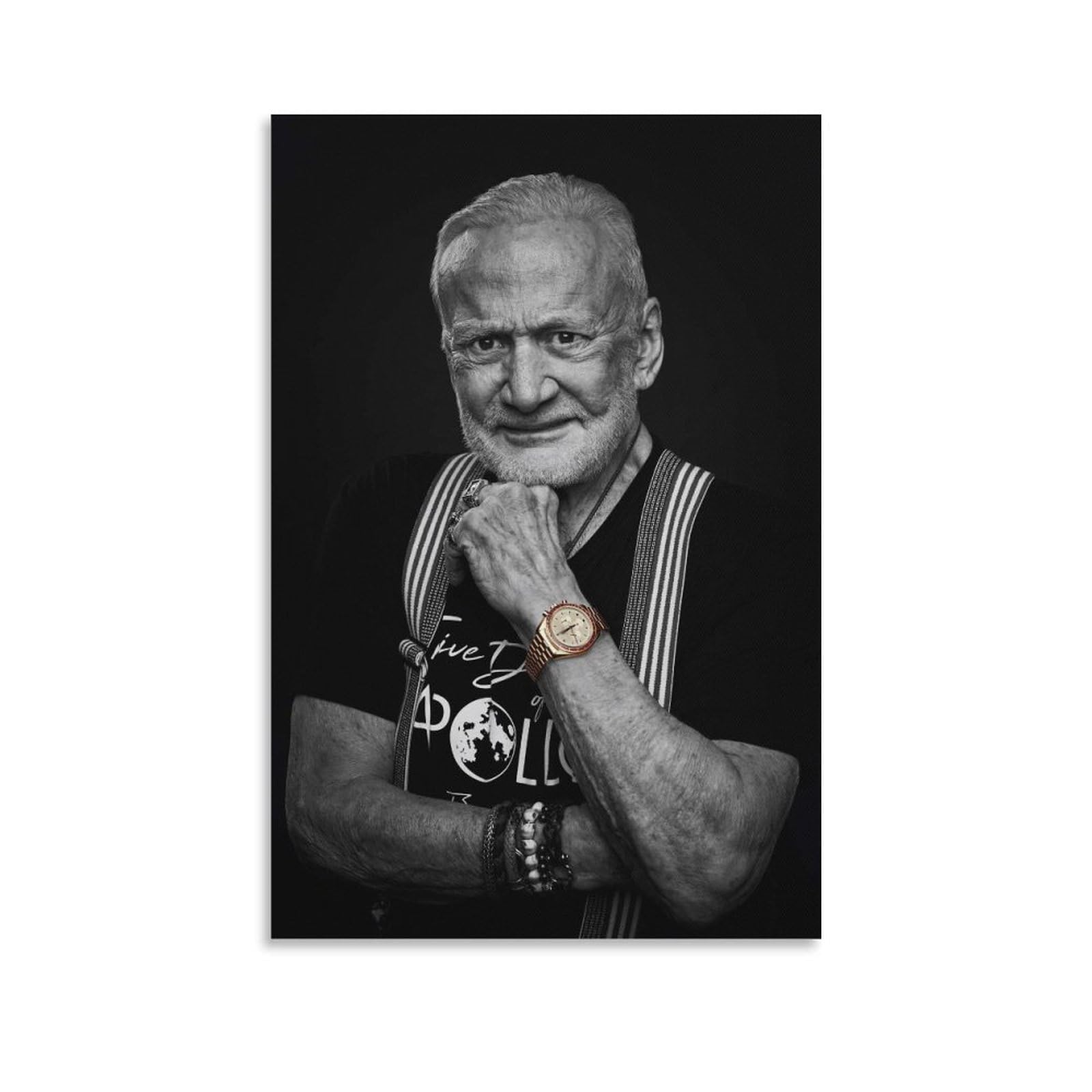 Buzz Aldrin poster toile de qualité supérieure décoration d'intérieur 60x90cm - 8